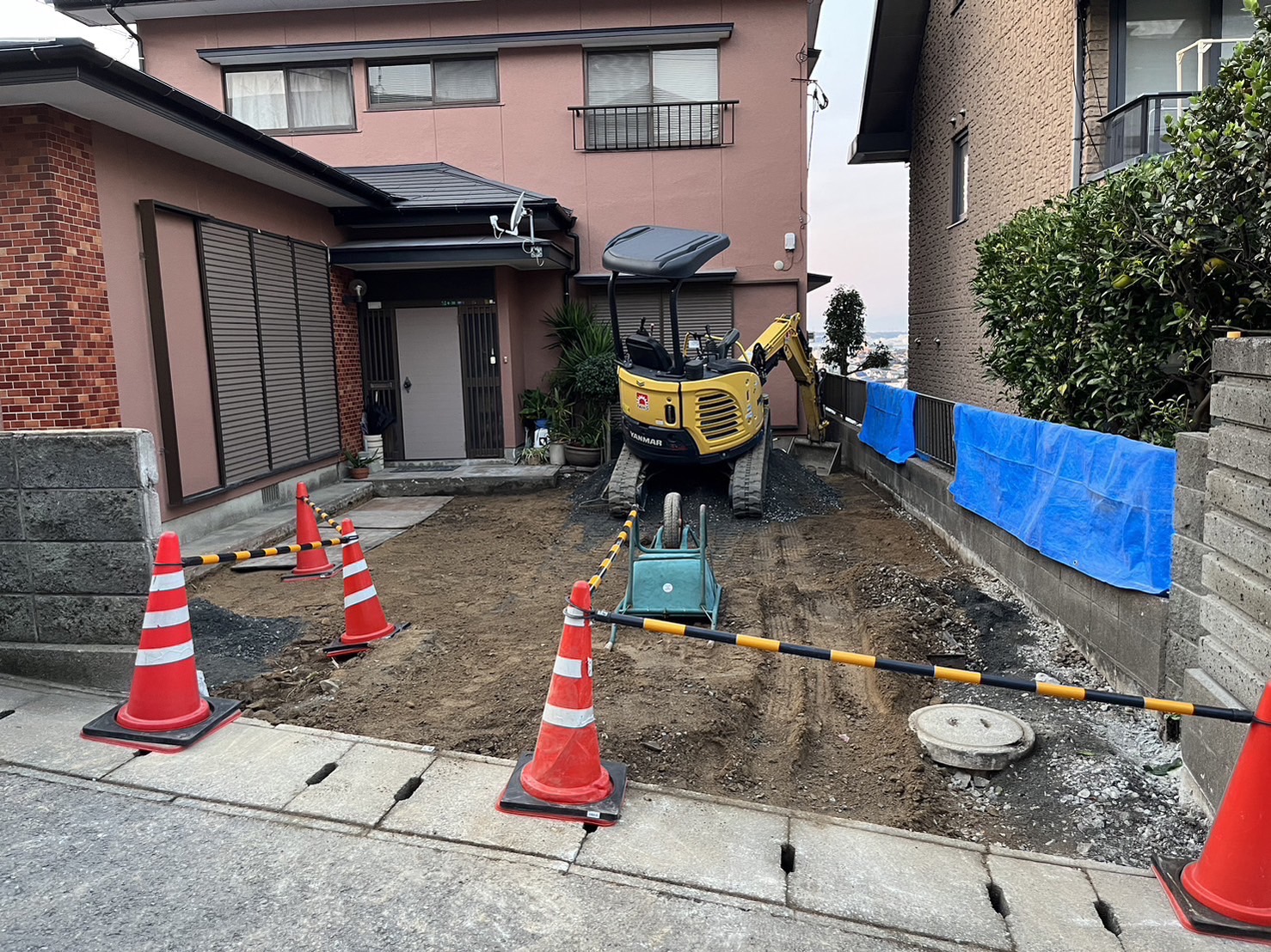 外構工事・施工中