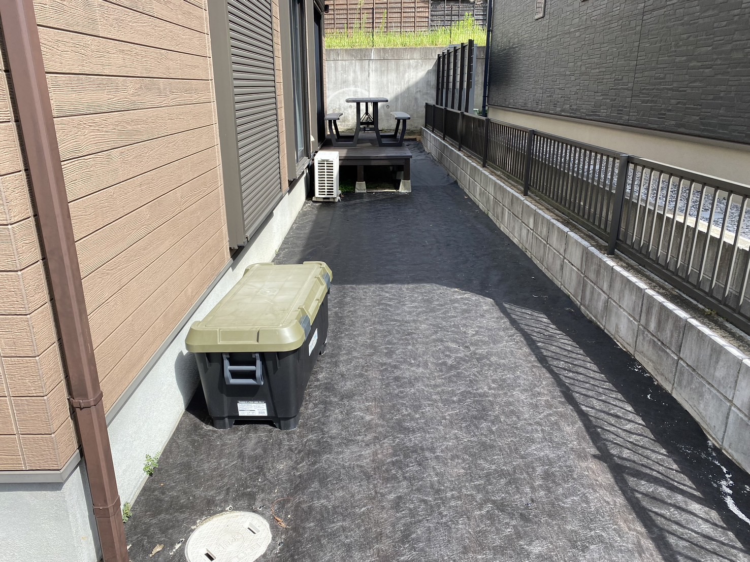 人工芝貼り1・施工前