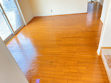 フロア傷補修塗装